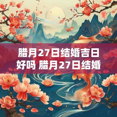 腊月27日结婚吉日好吗 腊月27日结婚