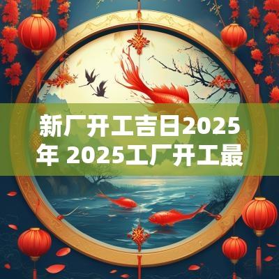 新厂开工吉日2025年 2025工厂开工最佳吉日吉时