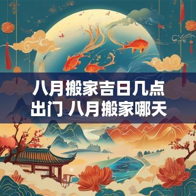 八月搬家吉日几点出门 八月搬家哪天是吉祥日