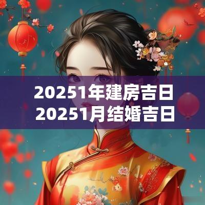 20251年建房吉日 20251月结婚吉日