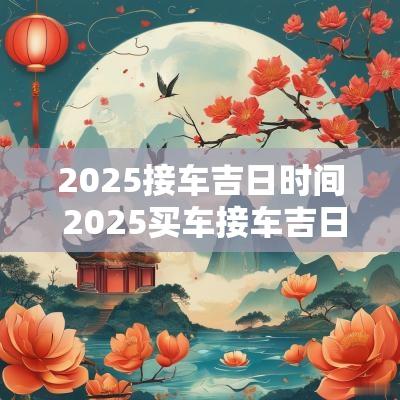 2025接车吉日时间 2025买车接车吉日