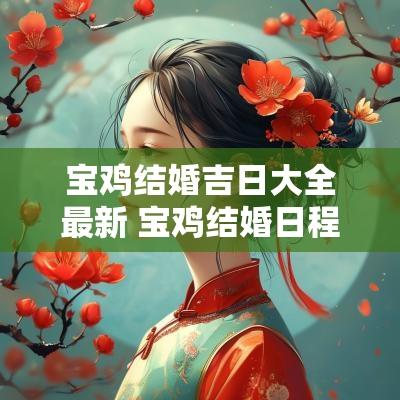 宝鸡结婚吉日大全最新 宝鸡结婚日程安排