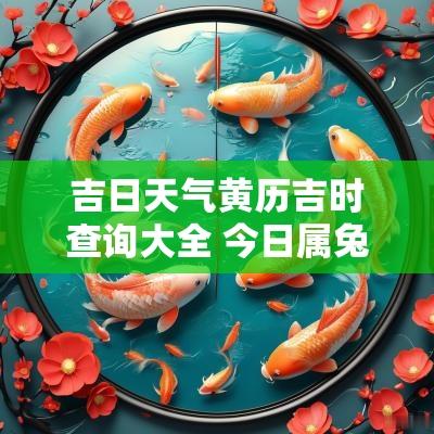 吉日天气黄历吉时查询大全 今日属兔黄历吉日吉时查询