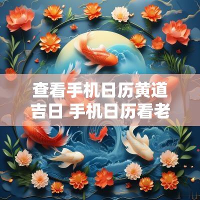 查看手机日历黄道吉日 手机日历看老黄历的方法