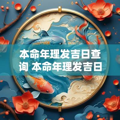 本命年理发吉日查询 本命年理发吉日