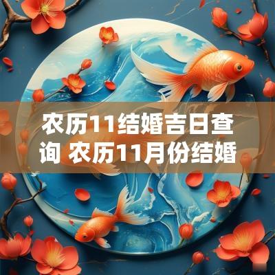 农历11结婚吉日查询 农历11月份结婚黄道吉日一览表