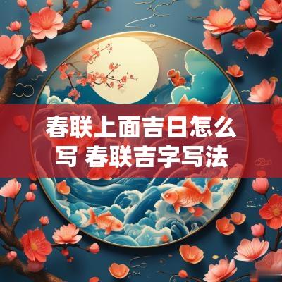 春联上面吉日怎么写 春联吉字写法