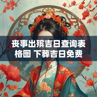 丧事出殡吉日查询表格图 下葬吉日免费查询