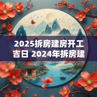 2025拆房建房开工吉日 2025年拆房建房动土吉日一览表