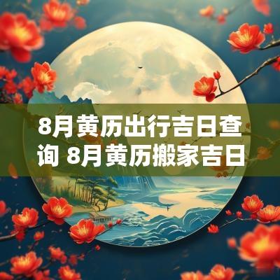 8月黄历出行吉日查询 8月黄历搬家吉日