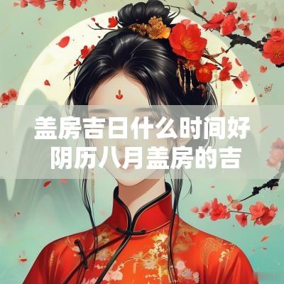 盖房吉日什么时间好 阴历八月盖房的吉日