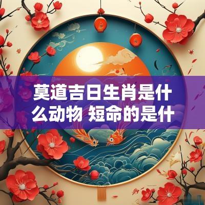 莫道吉日生肖是什么动物 短命的是什么生肖动物