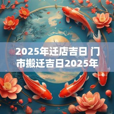 2025年迁店吉日 门市搬迁吉日2025年