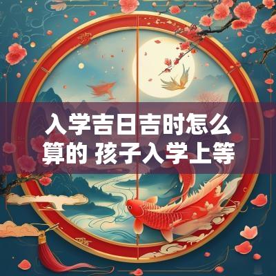 入学吉日吉时怎么算的 孩子入学上等吉日查询