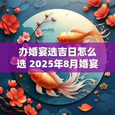 办婚宴选吉日怎么选 2025年8月婚宴吉日