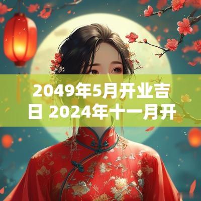 2049年5月开业吉日 2025年十一月开业吉日