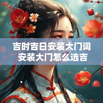 吉时吉日安装大门词 安装大门怎么选吉时吉日