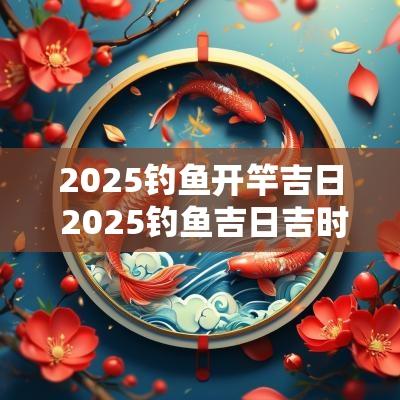 2025钓鱼开竿吉日 2025钓鱼吉日吉时查询