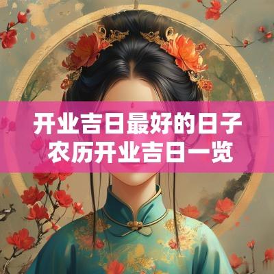 开业吉日最好的日子 农历开业吉日一览表