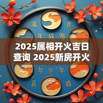 2025属相开火吉日查询 2025新房开火吉日查询