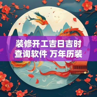 装修开工吉日吉时查询软件 万年历装修开工吉日
