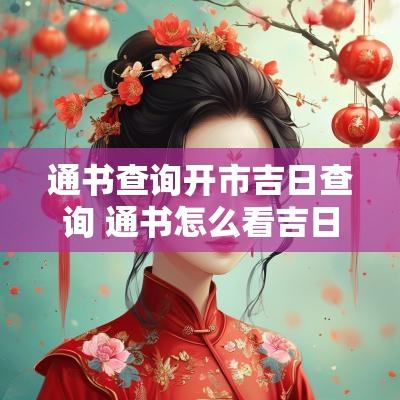 通书查询开市吉日查询 通书怎么看吉日吉时