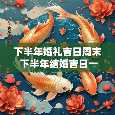 下半年婚礼吉日周末 下半年结婚吉日一览表