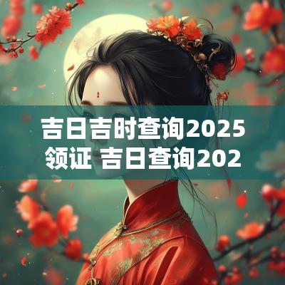 吉日吉时查询2025领证 吉日查询2025年结婚日子