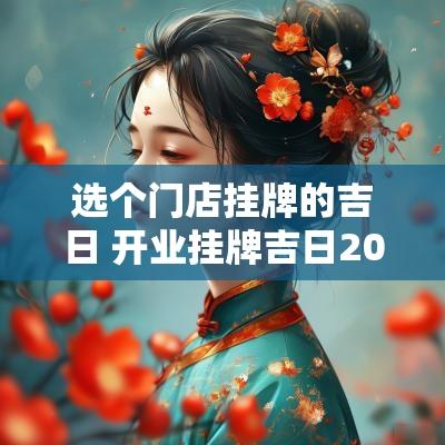 选个门店挂牌的吉日 开业挂牌吉日2025