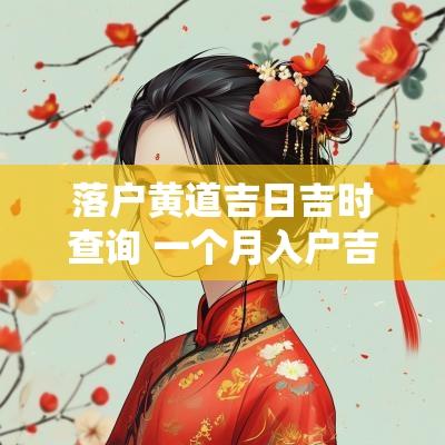 落户黄道吉日吉时查询 一个月入户吉日吉时表