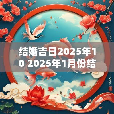 结婚吉日2025年10 2025年1月份结婚最好吉日