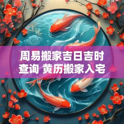 周易搬家吉日吉时查询 黄历搬家入宅吉日吉时