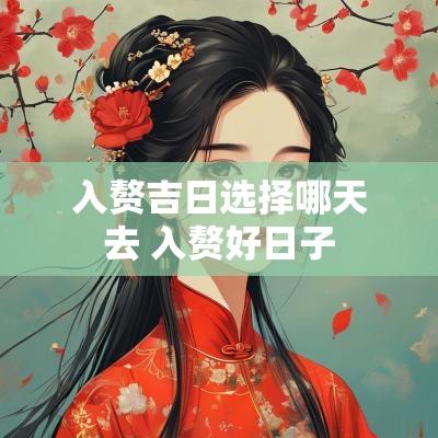 入赘吉日选择哪天去 入赘好日子