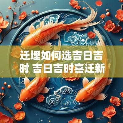 迁埋如何选吉日吉时 吉日吉时喜迁新居