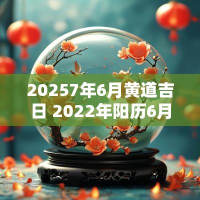 20257年6月黄道吉日 2025年阳历6月黄道吉日一览表