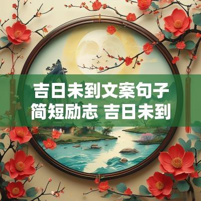 吉日未到文案句子简短励志 吉日未到文案句子简短精辟