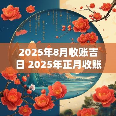 2025年8月收账吉日 2025年正月收账吉日