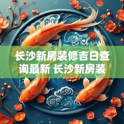 长沙新房装修吉日查询最新 长沙新房装修吉日查询