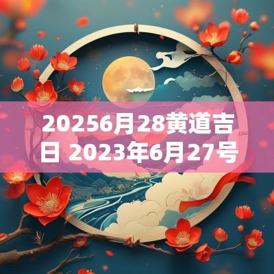 20256月28黄道吉日 2025年6月27号的黄道吉日