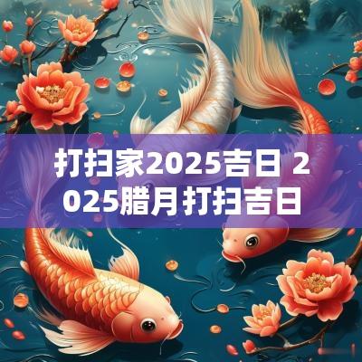 打扫家2025吉日 2025腊月打扫吉日