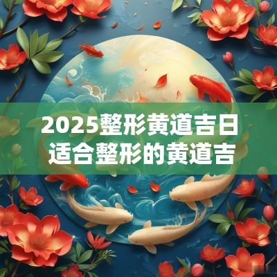 2025整形黄道吉日 适合整形的黄道吉日