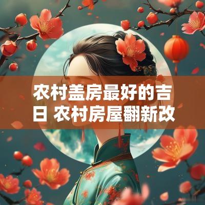 农村盖房最好的吉日 农村房屋翻新改造吉日 农村盖房最好的吉日 农村房屋翻新改造吉日