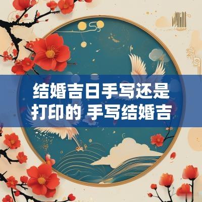 结婚吉日手写还是打印的 手写结婚吉日怎么写