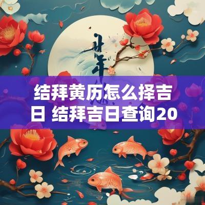 结拜黄历怎么择吉日 结拜吉日查询2025