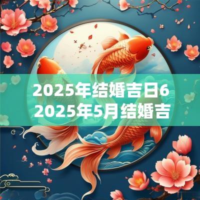2025年结婚吉日6 2025年5月结婚吉日老黄历