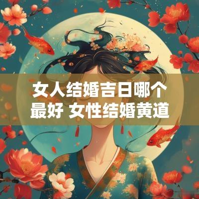 女人结婚吉日哪个最好 女性结婚黄道吉日