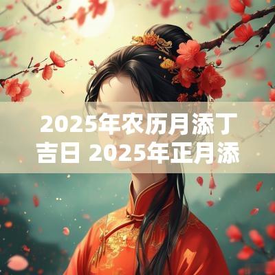 2025年农历月添丁吉日 2025年正月添丁吉日 2025年农历月添丁吉日 2025年正月添丁吉日