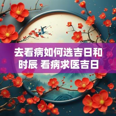 去看病如何选吉日和时辰 看病求医吉日怎么选