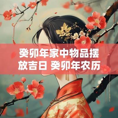 癸卯年家中物品摆放吉日 癸卯年农历8月安葬吉日