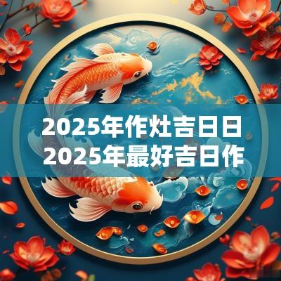 2025年作灶吉日日 2025年最好吉日作灶